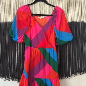 Skies are Blue Tiered Maxi